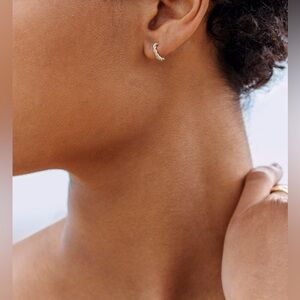 Monica Vinader Corda Mini Huggie Earrings